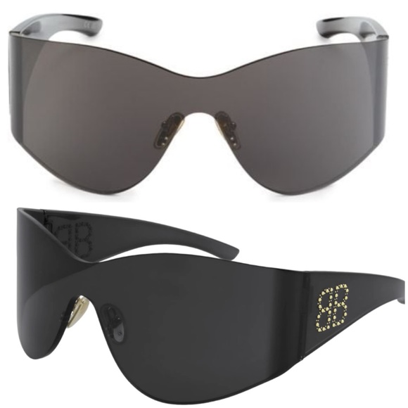 🆕💗💯Balenciaga Cat Eye Shield Acetate Sunglasses - Picture 2 of 9